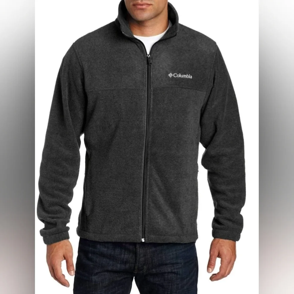 Columbia Granite Mountain Fleece Jacket Charcoal Heather Size 2X MSRP $75